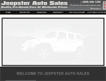 Tablet Screenshot of jeepsterautosales.com